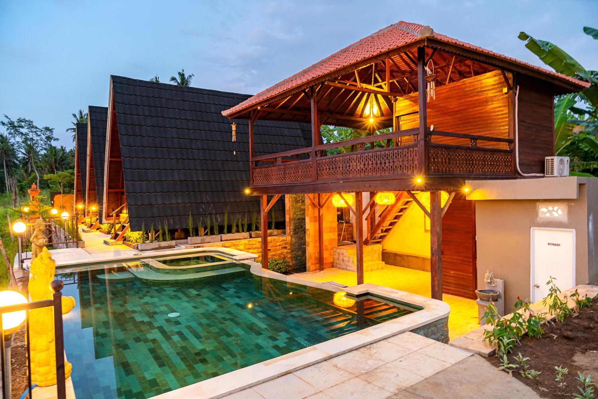 The Pyramid Ubud River Villas Паянган Экстерьер фото